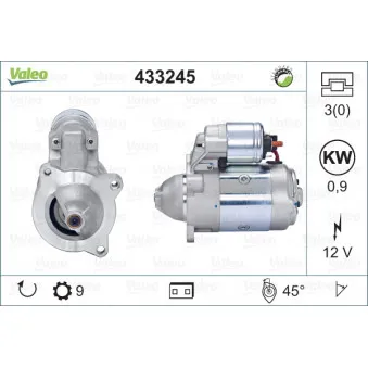 Démarreur VALEO 433245
