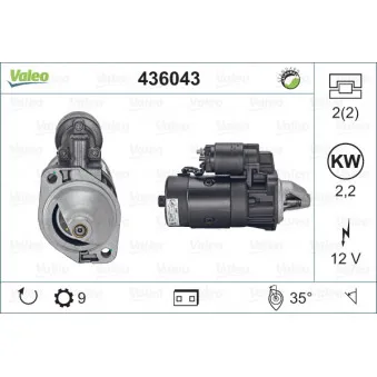 Démarreur VALEO 436043