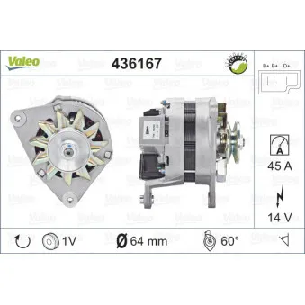 Alternateur VALEO 436167