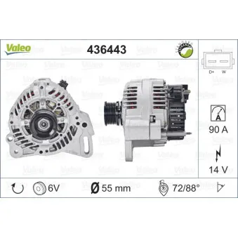 Alternateur VALEO 436443