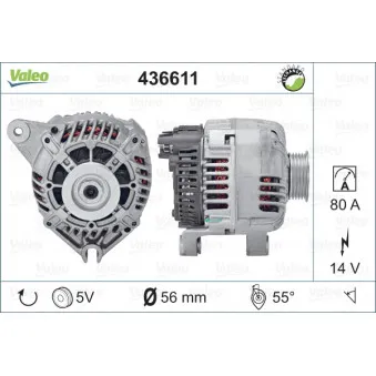 Alternateur VALEO 436611