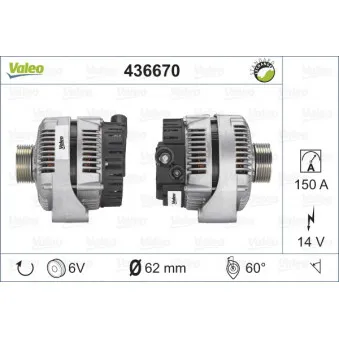 Alternateur VALEO 436670