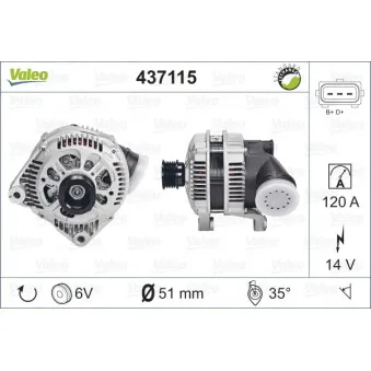 Alternateur VALEO 437115