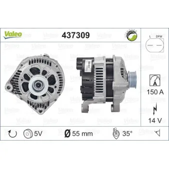 Alternateur VALEO 437309
