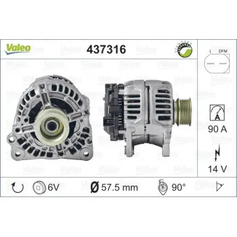 Alternateur VALEO 437316