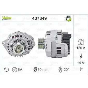 Alternateur VALEO 437349