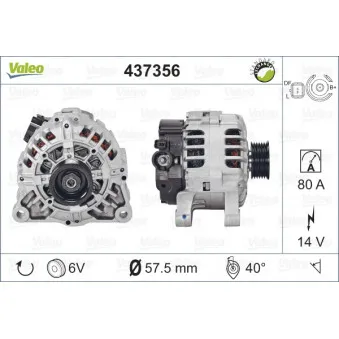 Alternateur VALEO 437356
