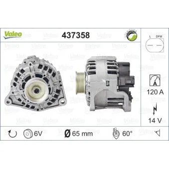 Alternateur VALEO 437358