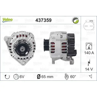 Alternateur VALEO 437359