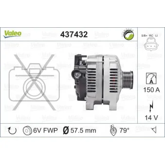 Alternateur VALEO 437432