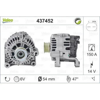 Alternateur VALEO 437452