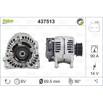 Alternateur VALEO 437513