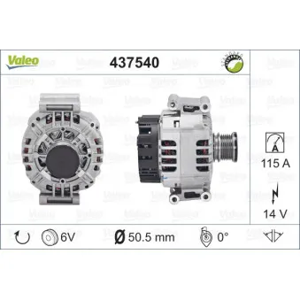 Alternateur VALEO 437540