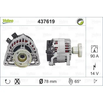 Alternateur VALEO 437619