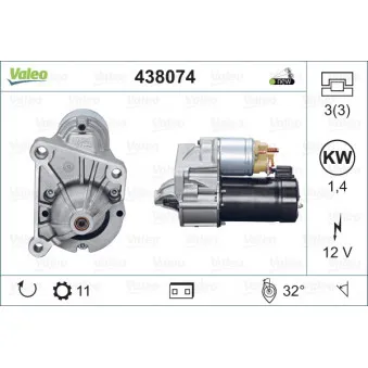 Démarreur VALEO 438074
