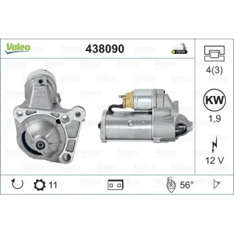 Démarreur VALEO 438090
