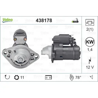 Démarreur VALEO 438178