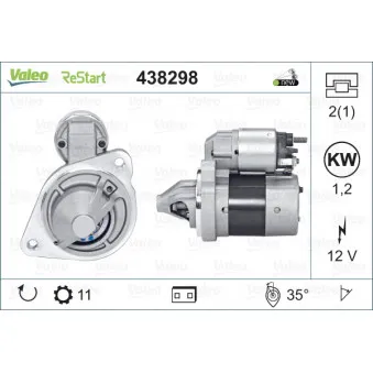 Démarreur VALEO 438298