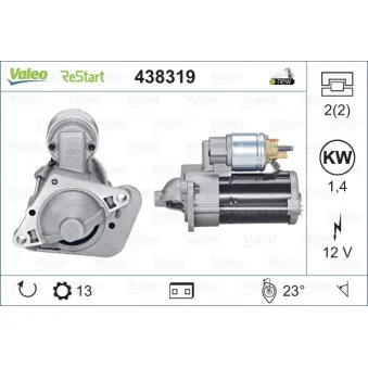 Démarreur VALEO 438319