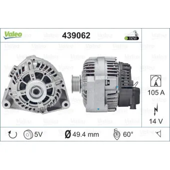 Alternateur VALEO 439062