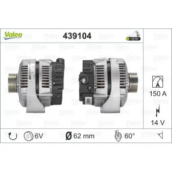 Alternateur VALEO 439104