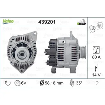 Alternateur VALEO 439201