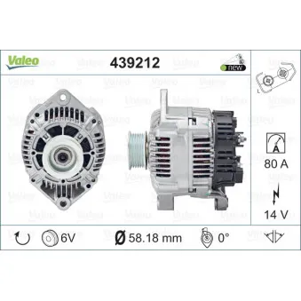 Alternateur VALEO 439212