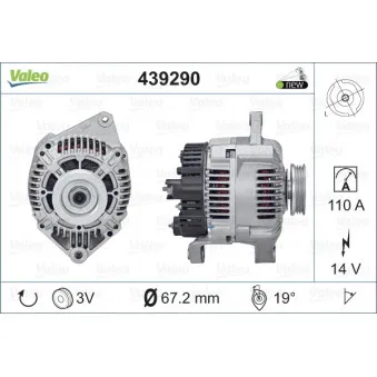 Alternateur VALEO 439290
