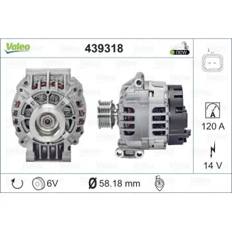 Alternateur VALEO 439318