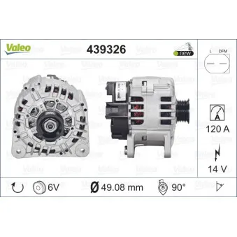 Alternateur VALEO 439326