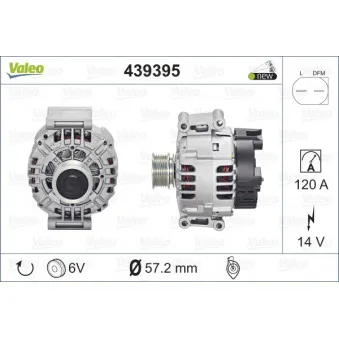 Alternateur VALEO 439395