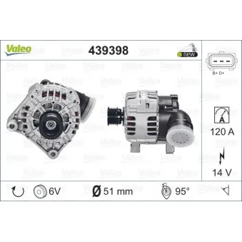 Alternateur VALEO 439398