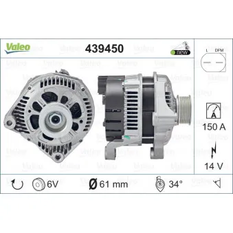 Alternateur VALEO 439450