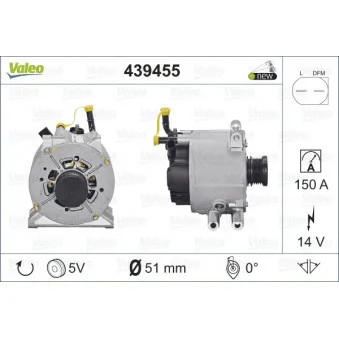 Alternateur VALEO 439455