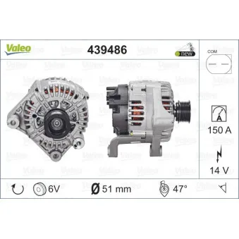 Alternateur VALEO 439486