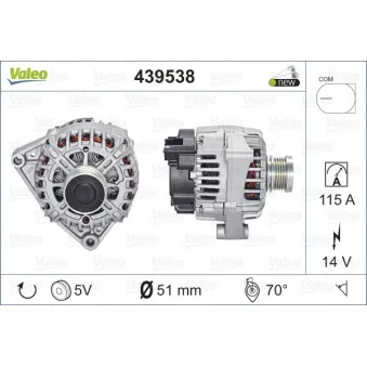 Alternateur VALEO 439538