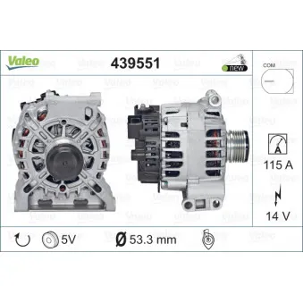 Alternateur VALEO 439551