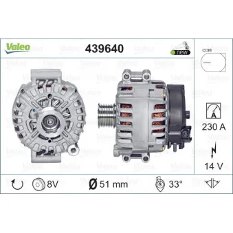 Alternateur VALEO 439640