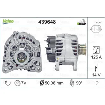 Alternateur VALEO 439648
