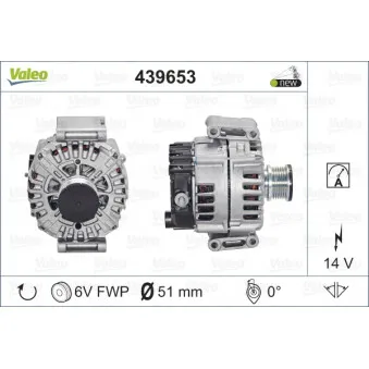 Alternateur VALEO 439653