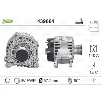 Alternateur VALEO 439664