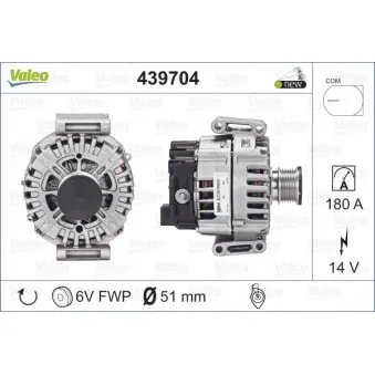 Alternateur VALEO 439704