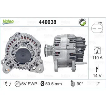Alternateur VALEO 440038
