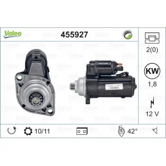 Démarreur VALEO 455927