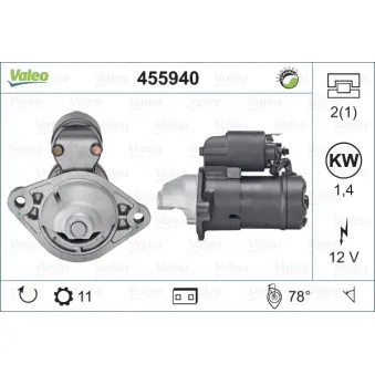Démarreur VALEO 455940