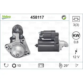 Démarreur VALEO 458117