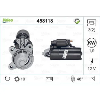 Démarreur VALEO 458118