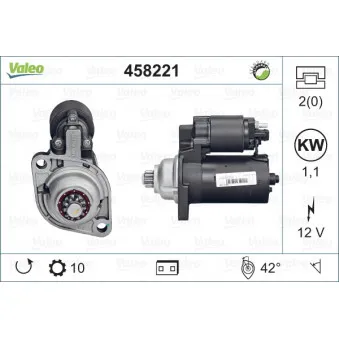 Démarreur VALEO 458221