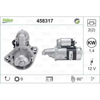 Démarreur VALEO 458317