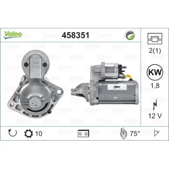 Démarreur VALEO 458351